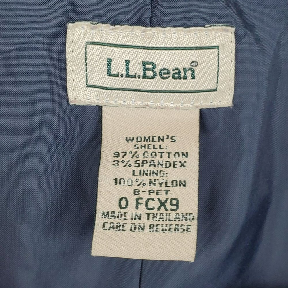 L.L. Bean Navy Corduroy Blazer with Patch Pockets - Picture 4 of 7